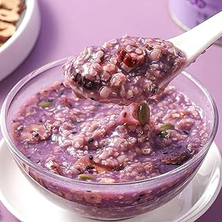 Chia Seeds Purple Sweet Potato Konjac Oatmeal Meal Replacement Porridge, Healthy High Fiber Fat Reduction Weight Loss No Need To Cook Shipping from California, U.S.