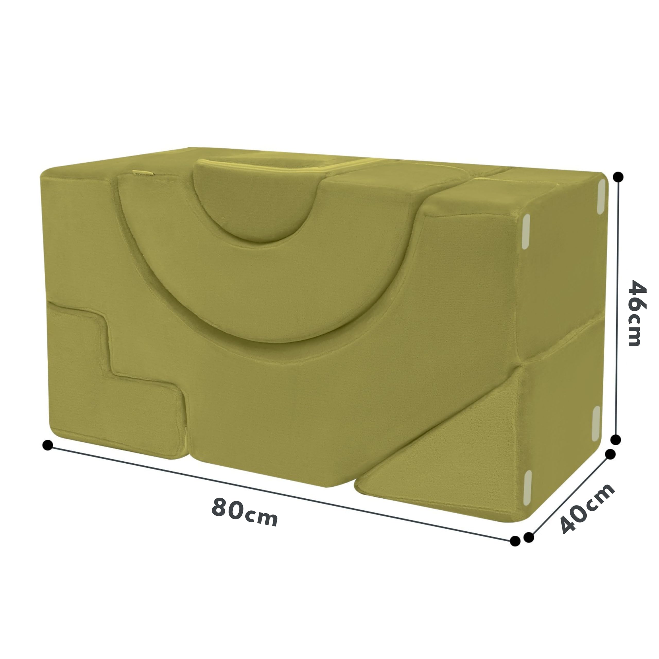 MeMoreCool - Divano pieghevole in schiuma per camera da letto per bambini, con funzione seduta e letto, morbido mini divano con fodera rimovibile