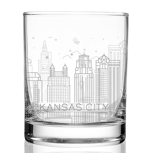 Miniatura 4 de LOS ANGELES CALIFORNIA SKYLINE Engraved Whiskey Rocks Glass  11.5oz Minimalist City Sky Line Design  Great Unique Gift Idea!