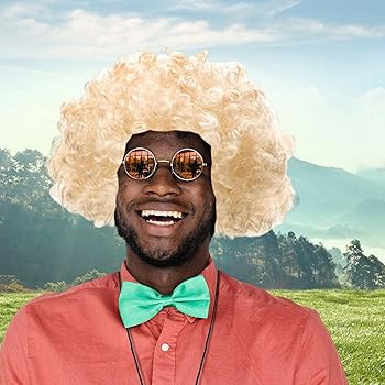 Amazon.co.jp: ヒッピーのウィッグとサングラス - ヒッピーの