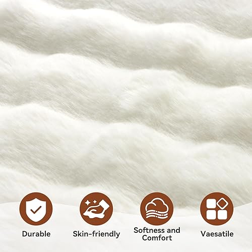 Miniatura 3 de Manta mullida de piel sintética para sofá, manta de felpa ultrasuave con burbujas, regalo perfecto de Navidad y cumpleaños para mujeres y madres,