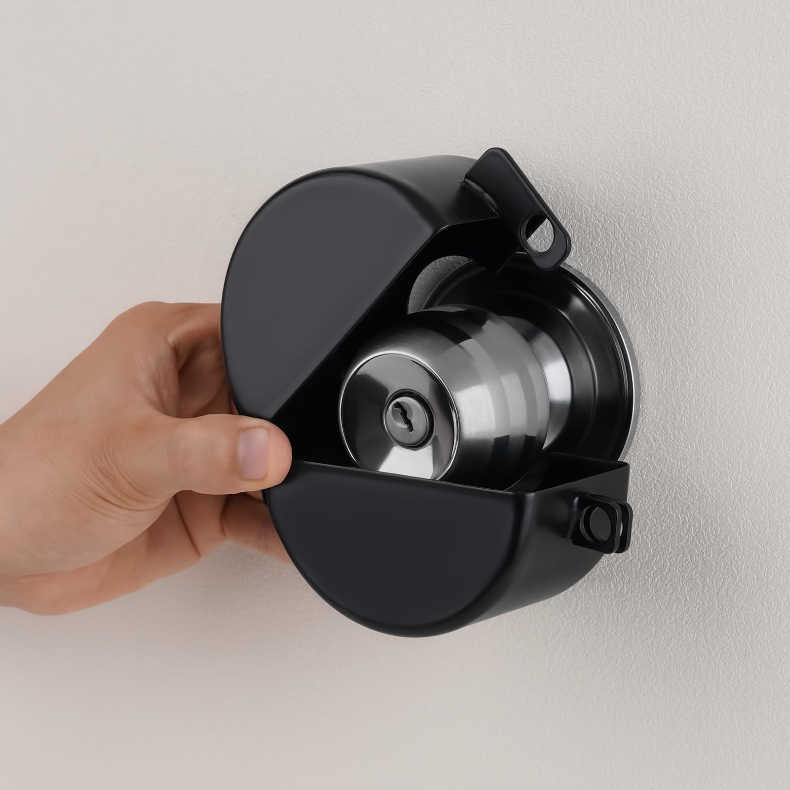 Snapklik.com : TEMEILI Door Knob Lock Cover, Circular Handle Lock