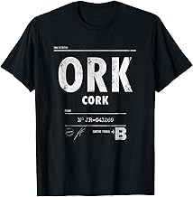 Vintage Cork, Ireland Airport Code Retro T-Shirt