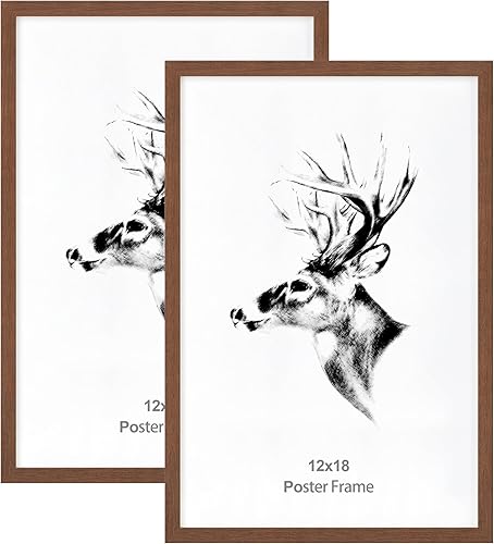 Miniatura 29 de Yaetm Portarretratos de 11 x 14 pulgadas con paspartú para fotos de 8 x 10 pulgadas, juego de 2, marcos de fotos de madera de roble macizo natural