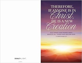 SALT & LIGHT 2 Corinthians 5:17 A New Creation Church Bulletins, 100 count