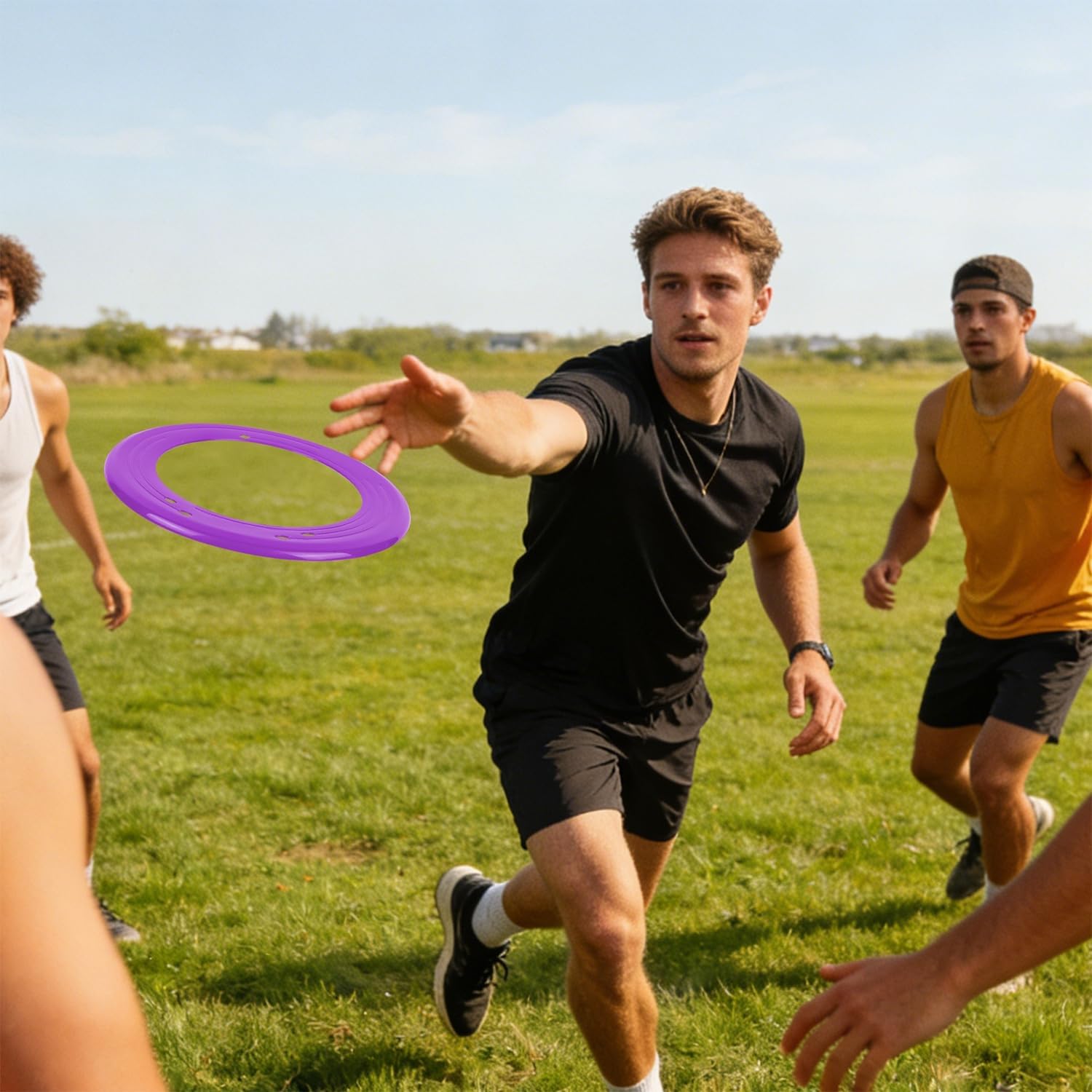 5 Pack Flying Disc for Adults, Flying Ring, Beach Backyard Sports Play Colorful Discs, Outdoor Tossing Game Gift