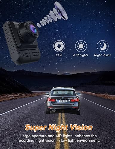 Miniatura 3 de Cámara de tablero dual 4K para automóviles, con WiFi GPS, Otovoda Dash Cam frontal e interior, 4K frontal2K frontal1080P frontal+1080P interior con