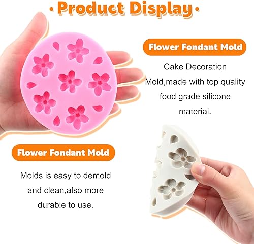 Miniatura 3 de Moldes de silicona para fondant de margaritas, moldes de silicona para crisantemo, molde de chocolate para decoración de pasteles, decoración de