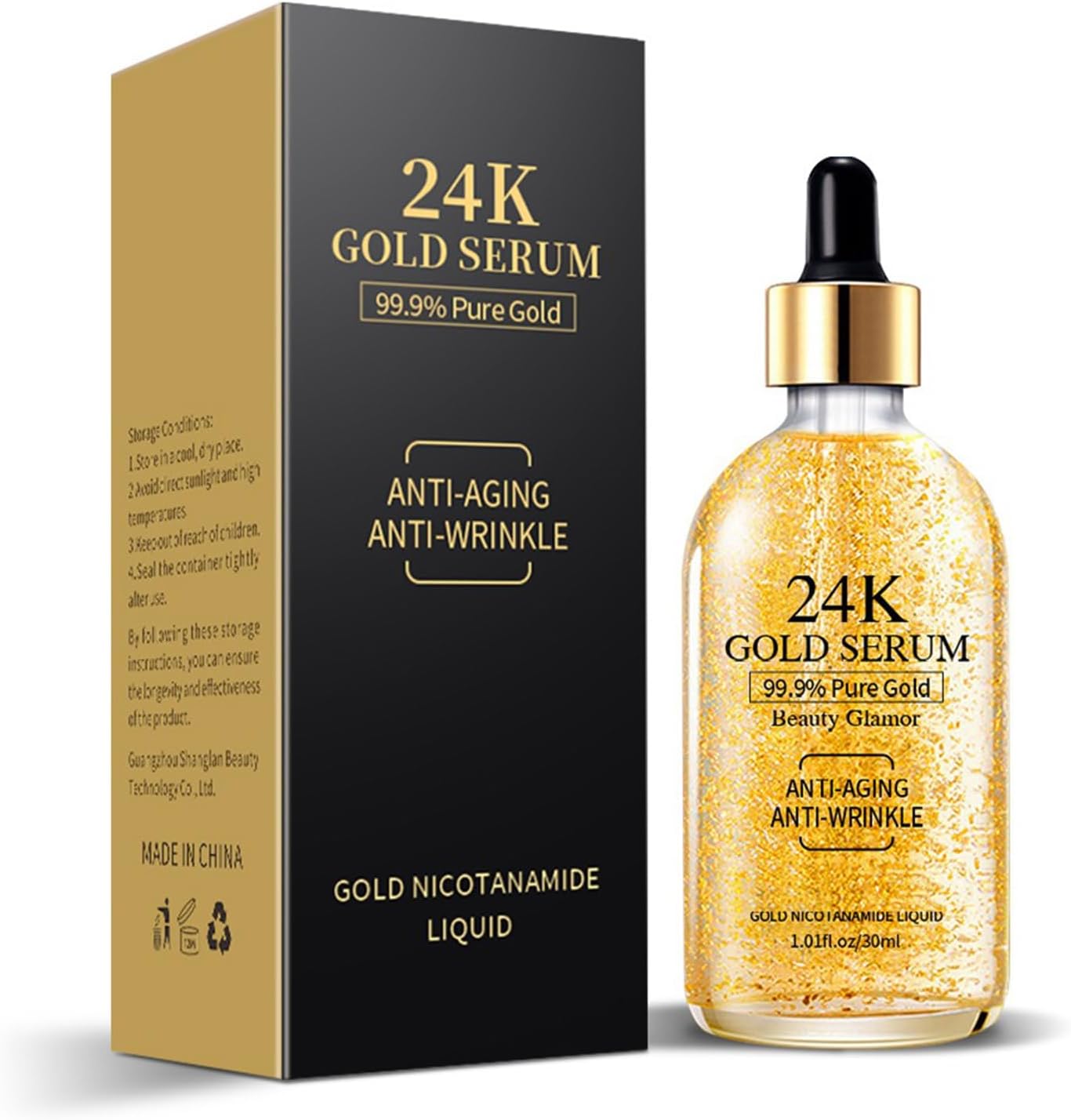 Gold Serum for Face 24K Gold Essence Facial Serum Moisturizing & Anti-Aging Skin Care for All Skin Types (1.01fl oz) Gold Serum for Face 24K Gold Essence Facial Serum Moisturizing & Anti-Aging Skin Care for All Skin Types (1.01fl oz)