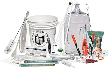 Ultimate Wine Making Equipment Starter Kit with 6 Gallon Glass Carboy