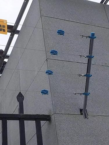 Miniatura 8 de Zuobeiyi 12 conectores eléctricos de alambre para valla con 2 tensores eléctricos de cerca, abrazaderas de perno dividido, tensor azul en línea para