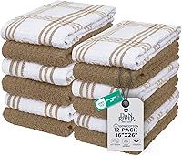 Vista 89 de DAN RIVER Paquete de 6 toallas de mano de alta calidad (16 x 28 pulgadas), 100% algodón, ultra suaves, ligeras, altamente absorbentes, para baño