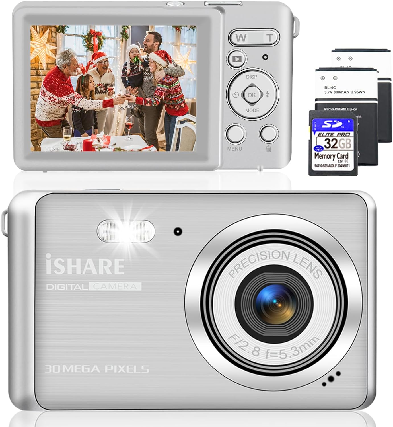 Digital Camera, Point and Shoot Camera FHD 1080P