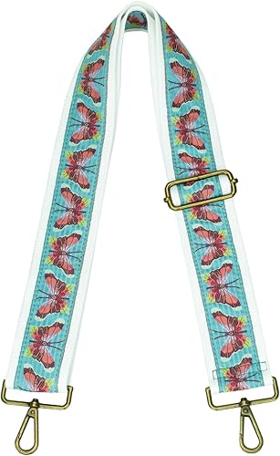 ZANQANO Correa para bolso, correas cruzadas para bolsa de repuesto, jacquard bordado, 2 pulgadas de ancho ajustable