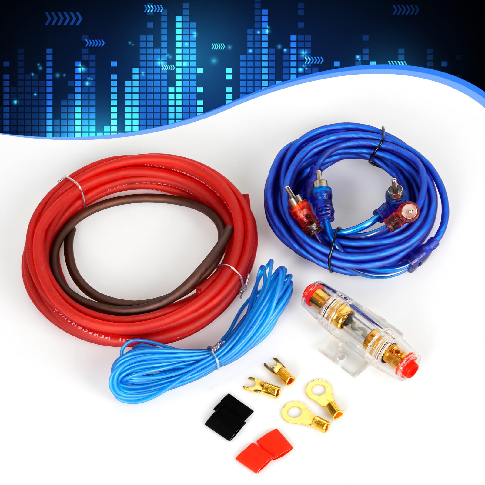 502mm Cavo Batteria Puro Rame AMPLIFICATORE CARHIFI - Foto 7