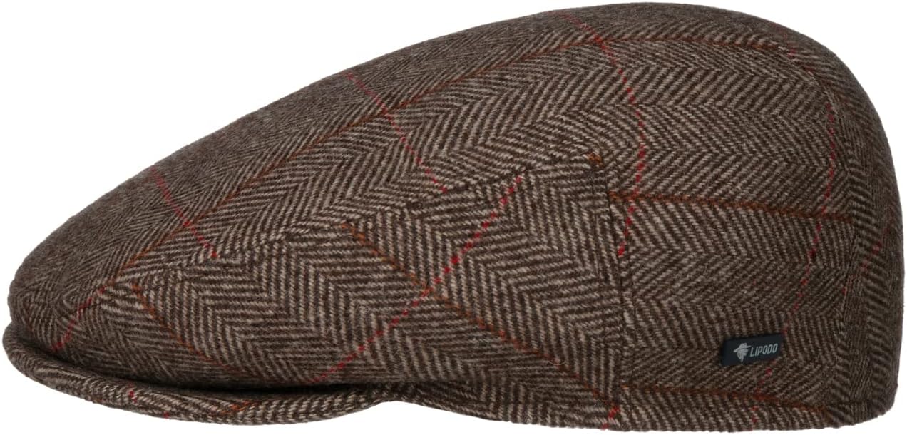 Lipodo Flat Cap with Checked Pattern Women/Men | Made in Italy