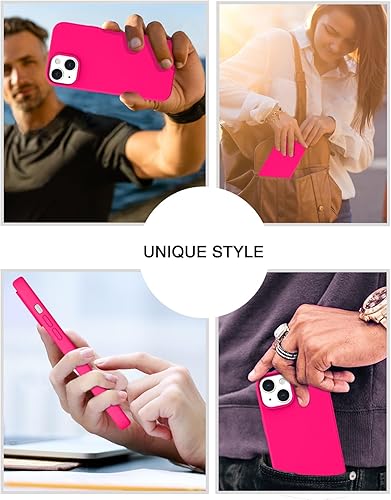 Miniatura 7 de BENTOBEN Funda para iPhone 13 Mini compatible con Magsafe, ajuste delgado, silicona suave de goma de gel, a prueba de golpes, forro de microfibra