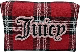 Juicy Couture Bolsa de maquillaje roja Organi...