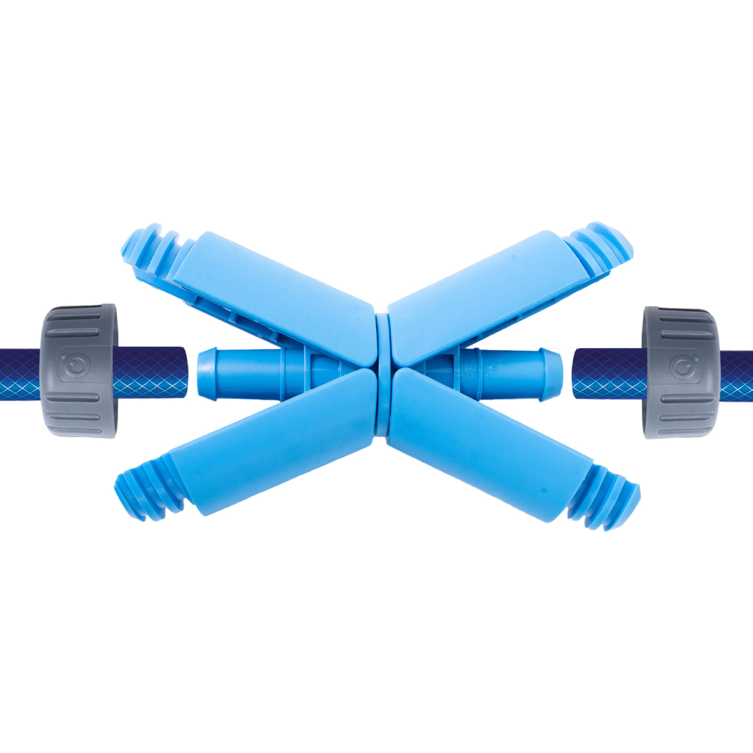 Qwickhose JawGrip Hose Repair & Extend Connector | Hose Repair & Extension Fitting | 1/2" (12.5-13mm) Garden Hose | Secure JawGrip Clamp | UK Made | Leak & Pop-Off Resistant | Hose Connector