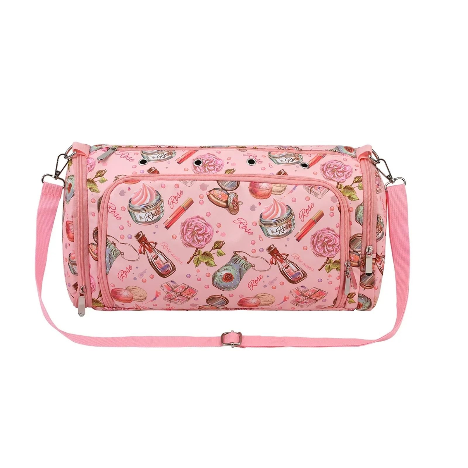 Bolsa organizadora de hilo tejer tela Oxford gran capacidad, bolsa viaje con múltiples bolsillos for accesorios ganchillo para Agujas, Hilo(SKY BLUE)