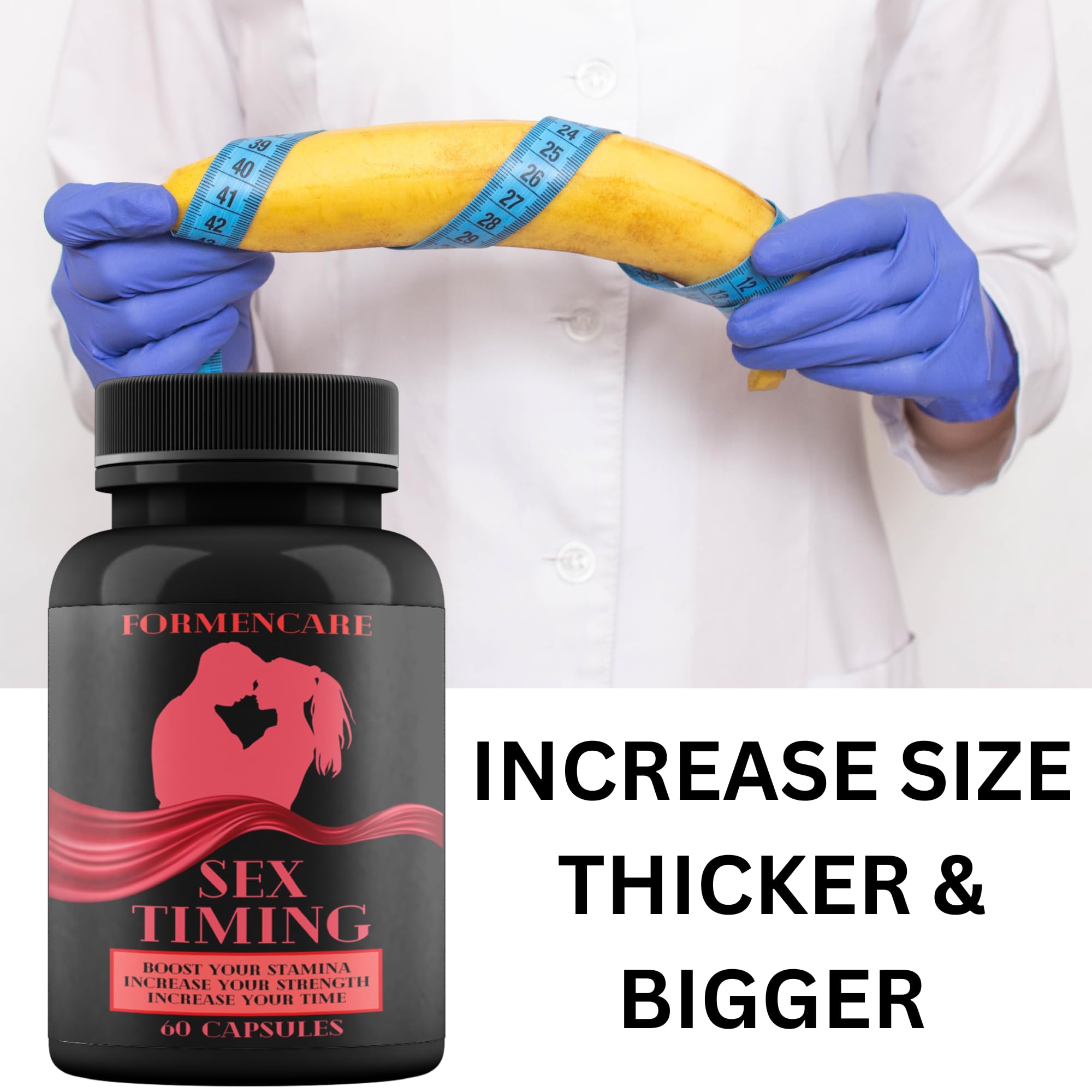 Stamina Multiplier - Enlargement Pills for Men - Amplify Male Size - Extend in Length, Engorge in Girth - Boost Up to 3 Inches in 90 Days - 60 Tablets — view 5