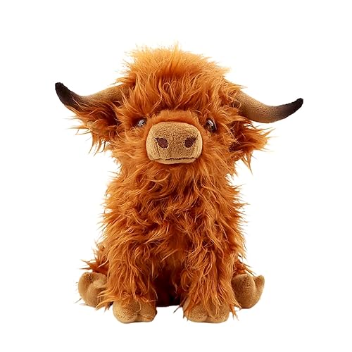 Gluutoyashop Highland Cows Stuffed Animal Scottish Highland Cows Plush Toy