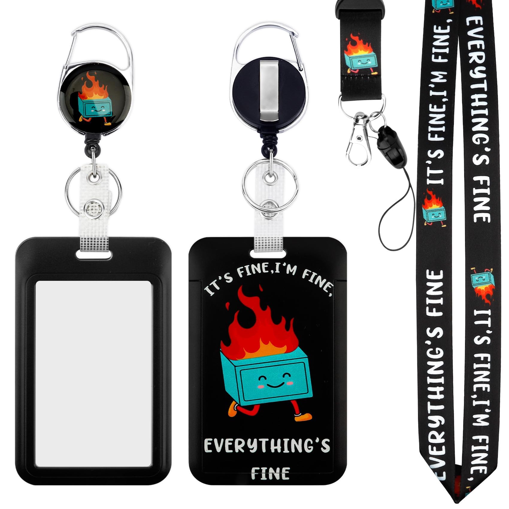 Funny Office Lanyard with Card Holder Lanyard for Coworkers Nurse Colleagues Name Card Holder Vertical Name Badges Protector for Work Cards Holders Women Men, Nurse Essentials Work Accessories
