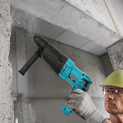 Miniatura 4 de Taladro de martillo rotativo eléctrico de potencia, taladro de martillo giratorio con control de vibración, taladro de martillo giratorio de alta