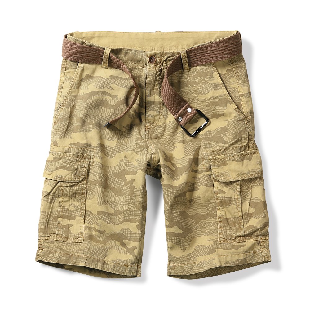 Ochenta Mens Lightweight Cargo Shorts With Pockets Cotton Shorts