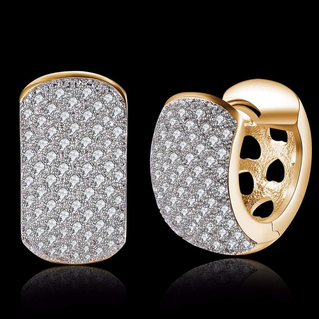Zircon Plated Drop Earrings (CT-ERG-45109)