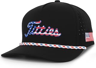 Titties Golf Hat - Funny Golf Hat, Titties Hat - Funny American Hat - One-Size-Fits-All - Men's Gifts
