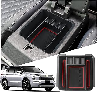 Center Console Organizer for Mitsubishi Outlander 2022+ Automotive Consoles & Organizers Mitsubishi Outlander Accessories Armrest Storage Box Glove Tray Compatible with 2022 2023 Mitsubishi Outlander