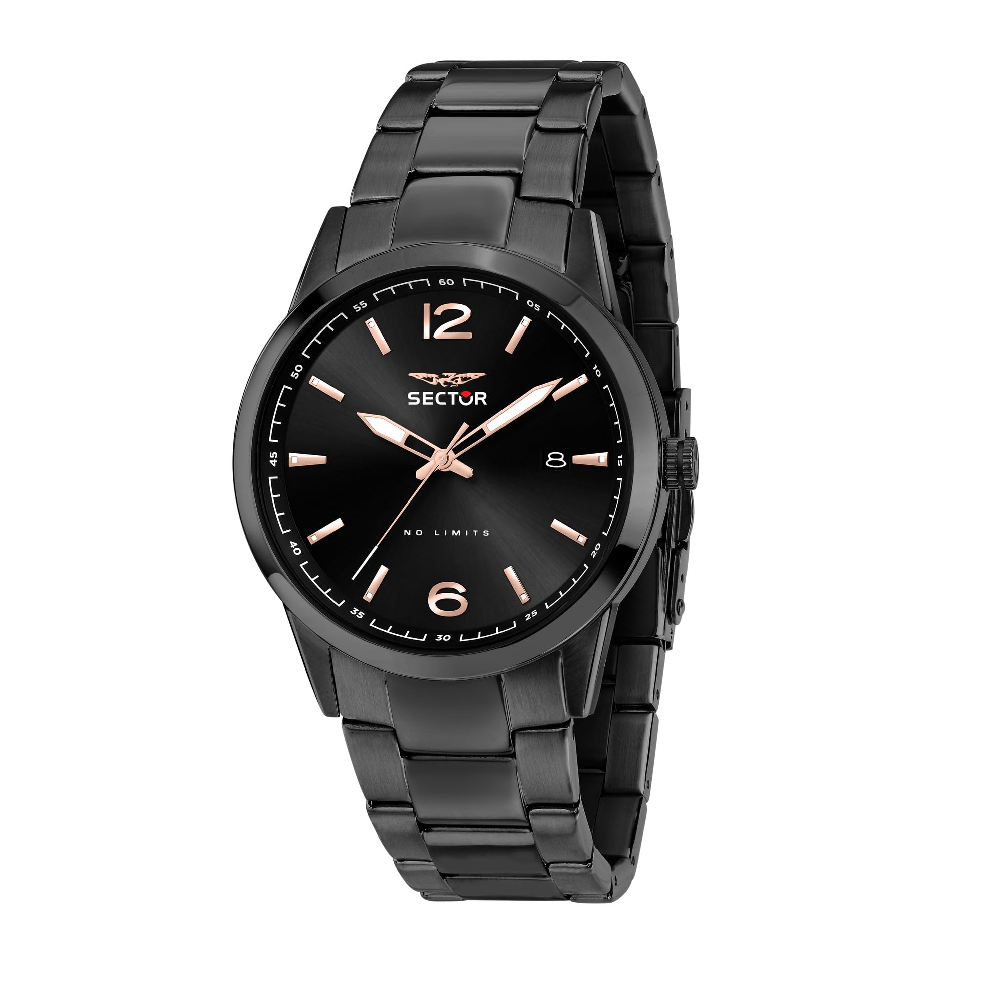 Orologio Uomo Sector No Limits 670 – Acciaio, Quarzo, Quadrante Blu, Datario, 37mm – R3253540015 - 5