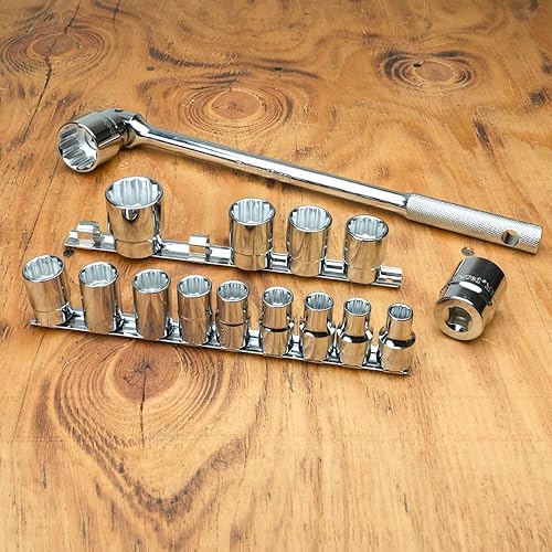 Miniatura 9 de Proferred S07301 Juego de llaves métricas estándar de 38 pulgadas, 12 piezas, 12 puntos de profundidad