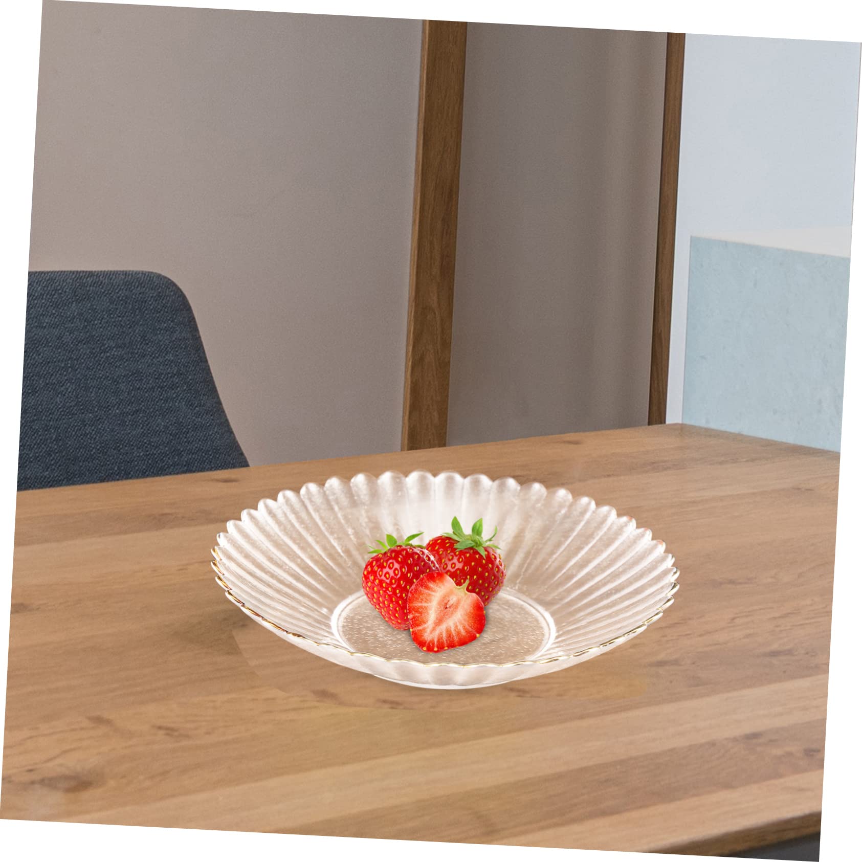 Vassoio Decorativo per Frutta in Cristallo, piolo, Piatto per Caramelle Rifinito, Vassoio per Alimenti da servire per Matrimoni e per Uso in tavola