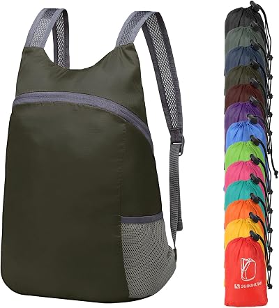 Ultra Lightweight Hiking-Daypack,Foldable Travel Packable Backpack