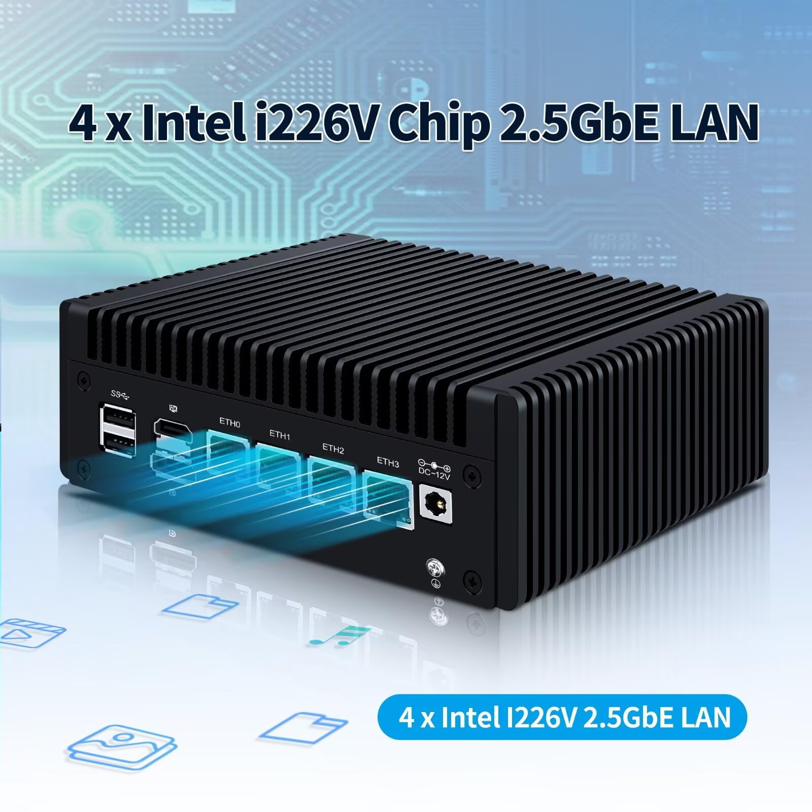 Amazon.com: Firewall Mini PC N150 Quad Core, 4 x 2.5GbE i226V LAN