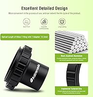 Vista 2 de Astromania T2 T Ring y adaptador de cámara de telescopio M42 T-Mount, anillo T para cámara Nikon SLR/DSLR con bayoneta F y adaptador T de 1,25