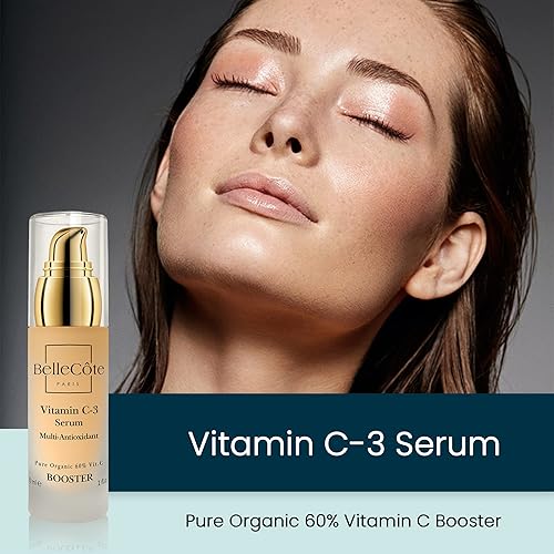 Miniatura 2 de Suero potenciador de vitamina C3 orgánico  Suero facial concentrado multiantioxidante natural, reduce arrugas, manchas oscuras y protege de daños