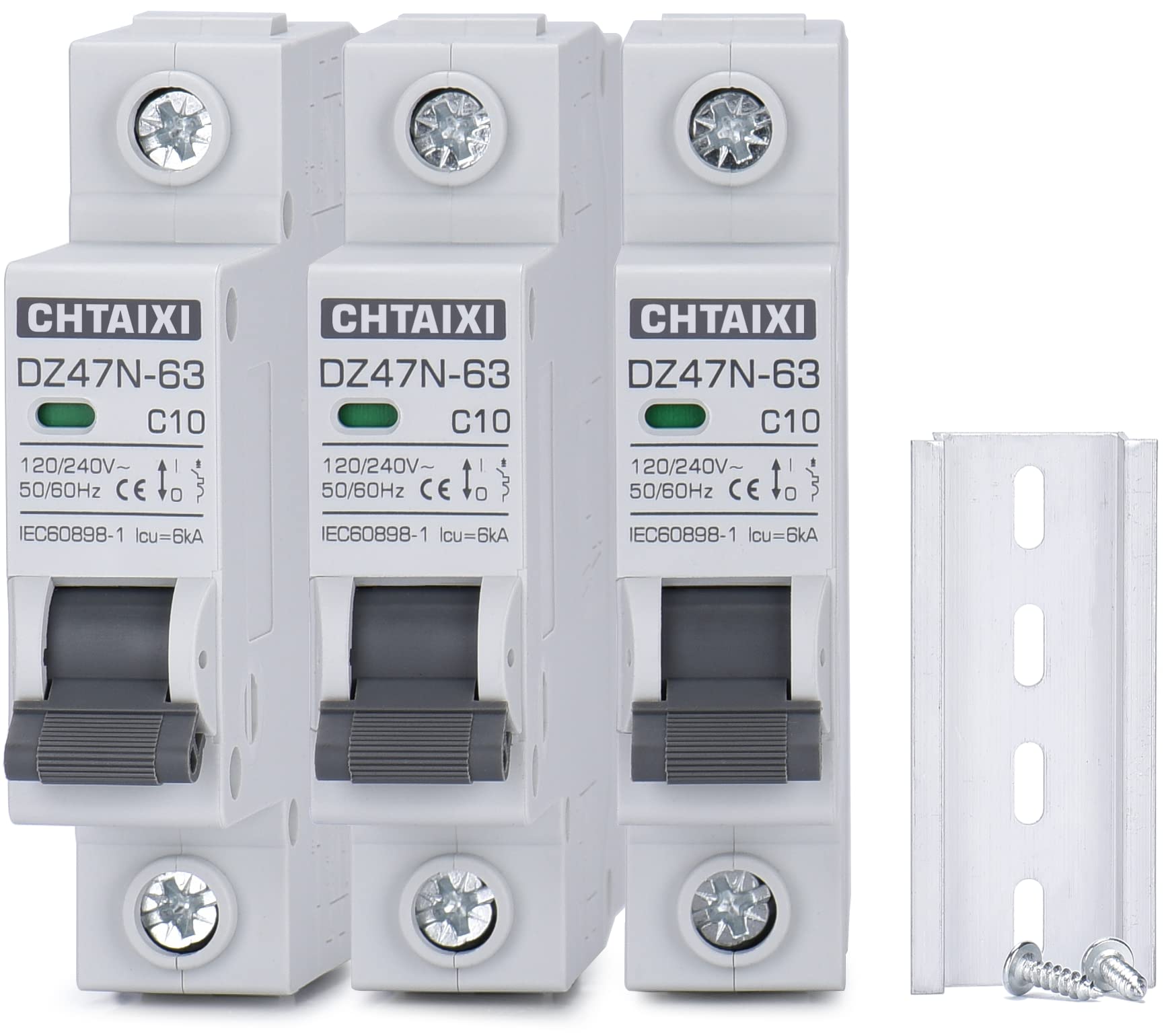 AC Miniature Circuit Breaker, 6 Amp 120V/240V 1 Pole 3 Pack — Amazon image 8