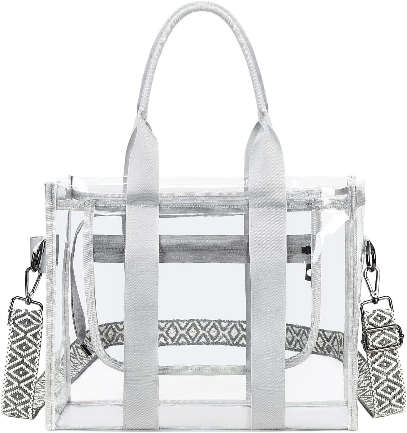 Clear Bags for Women Tote Bag, Crossbody Bag, Stadium Approved Clear Purse for Sports Events, Concert, Work & Beach - Image 7