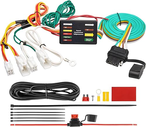 Oyviny Arnés de cableado de remolque personalizado de 4 pines 56434 para Toyota RAV4 2019-2024 y Toyota RAV4 Prime 2021-2024, arnés de remolque de