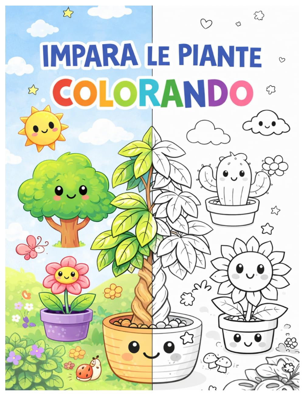 Impara le piante Colorando: colora e impara (Moss e Le Piante)