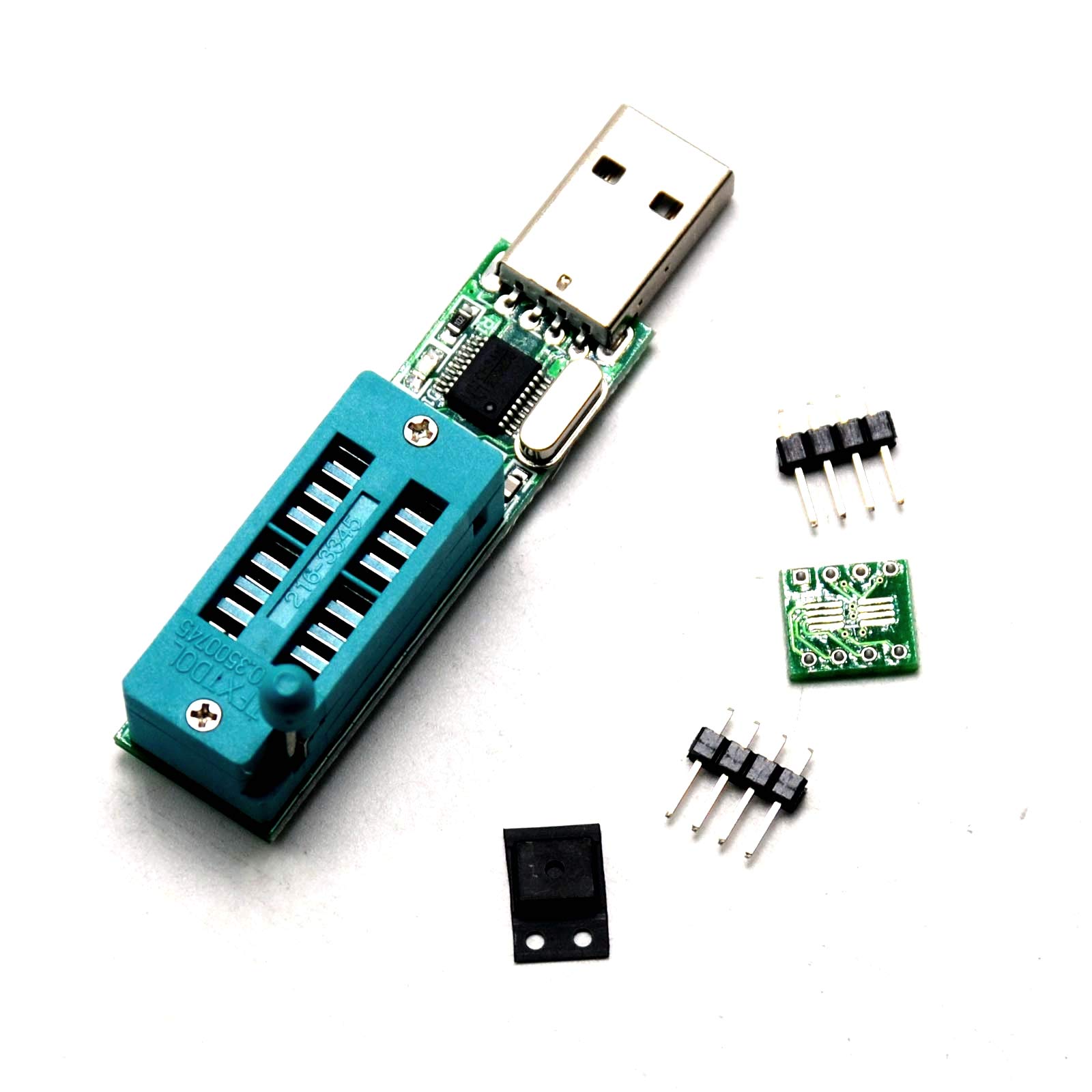 Jolooyo 24CXX 24LCXX Programmer EEPROM Reader Writer+24C02 SOP to