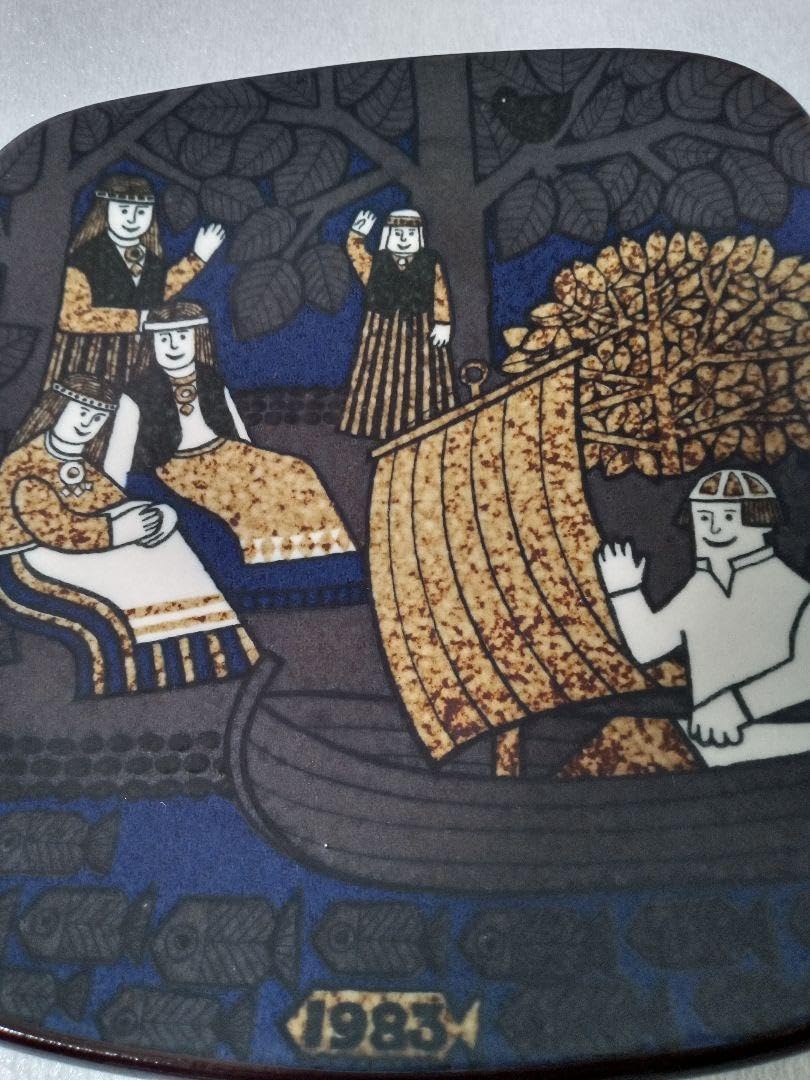 Amazon | ARABIAアラビア Kalevala カレワラ 1983年絵皿ヴィンテージ 