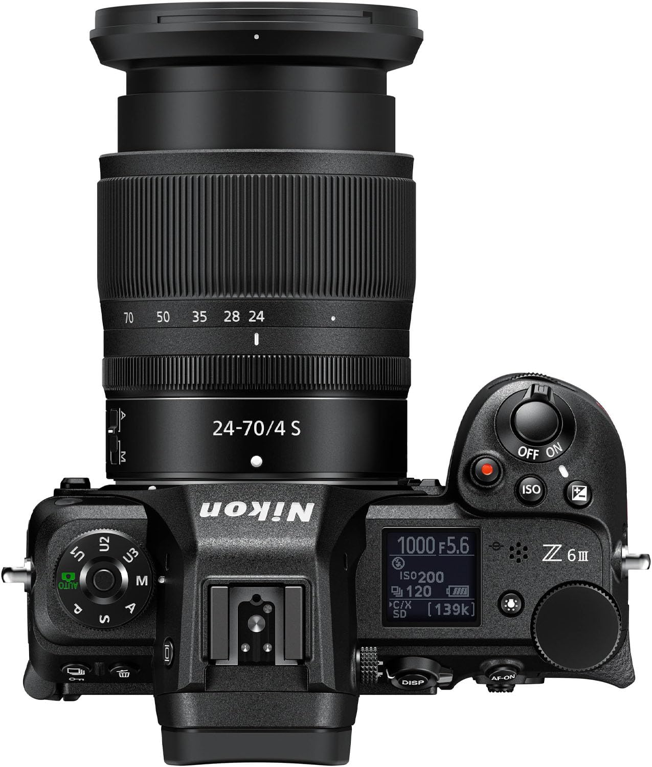 Nikon Z6III Mirrorless Camera with NIKKOR Z 24-70mm f/4 S and 420-800mm f/8.3 HD Telephoto Zoom Lens + 64GB Memory + Extra Battery + Slave Flash + Filters + Tripod + More (33pc Bundle) (Renewed)