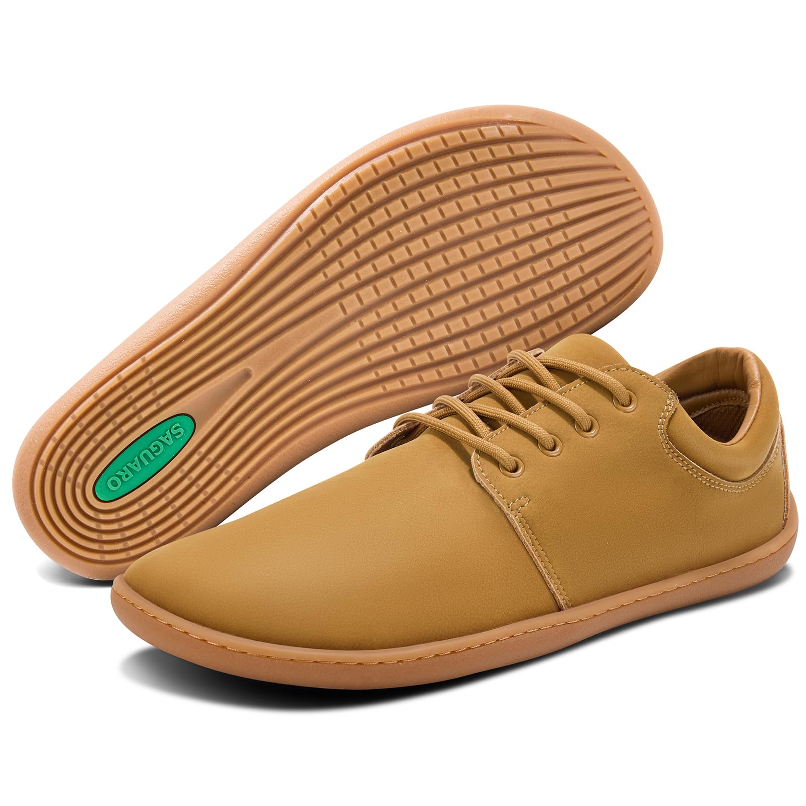 SAGUARO Herren Barfußschuhe Leicht rutschfest Minimalschuhe mit Breiter Zehenbox und Zero-Drop Solhe - Noble II, Gr.36-48