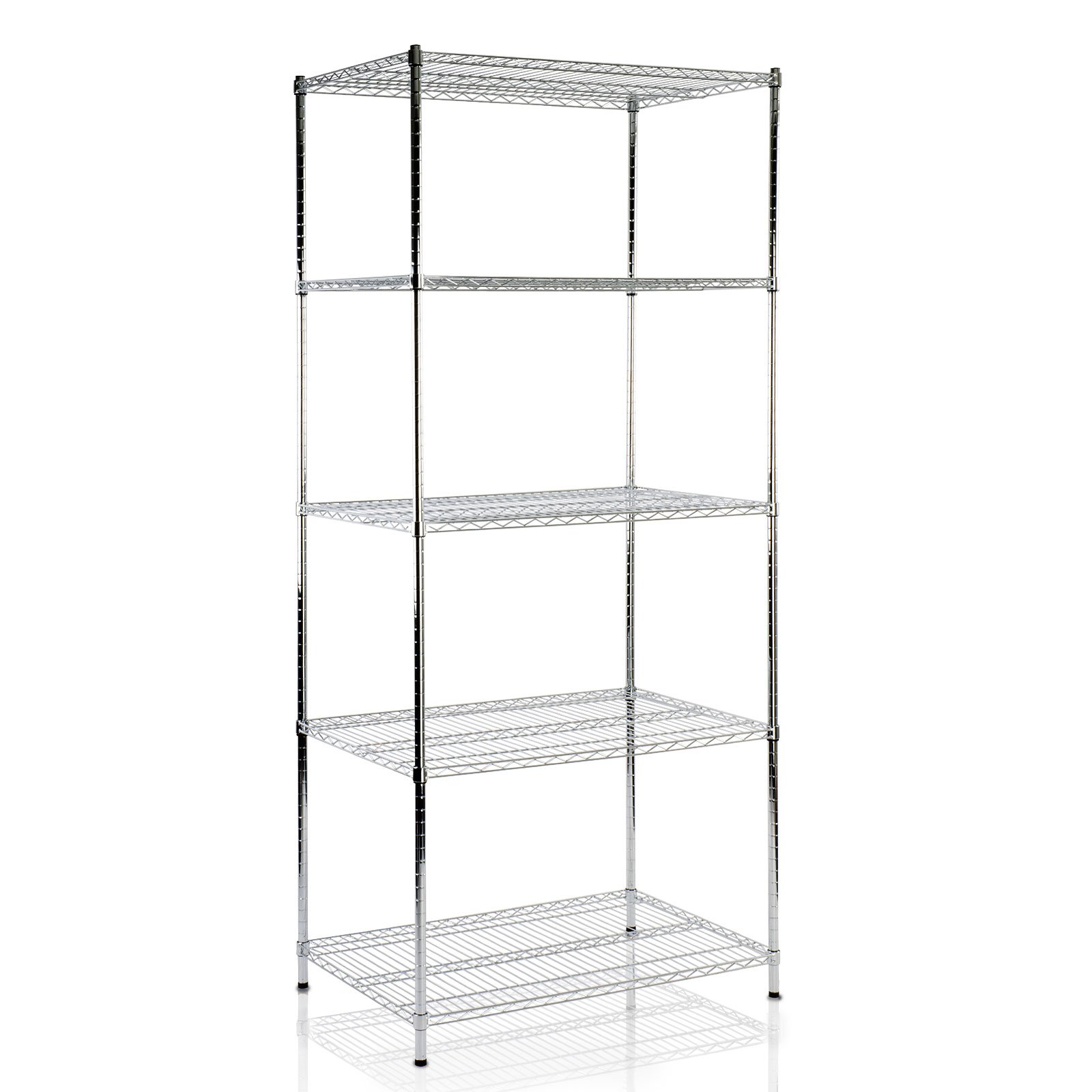 casa pura Rek voor zware lasten 220 x 90 x 60 cm blauw-oranje | steekrek, opbergrek, staand rek, steeksysteem zonder gereedschap monteerbaar