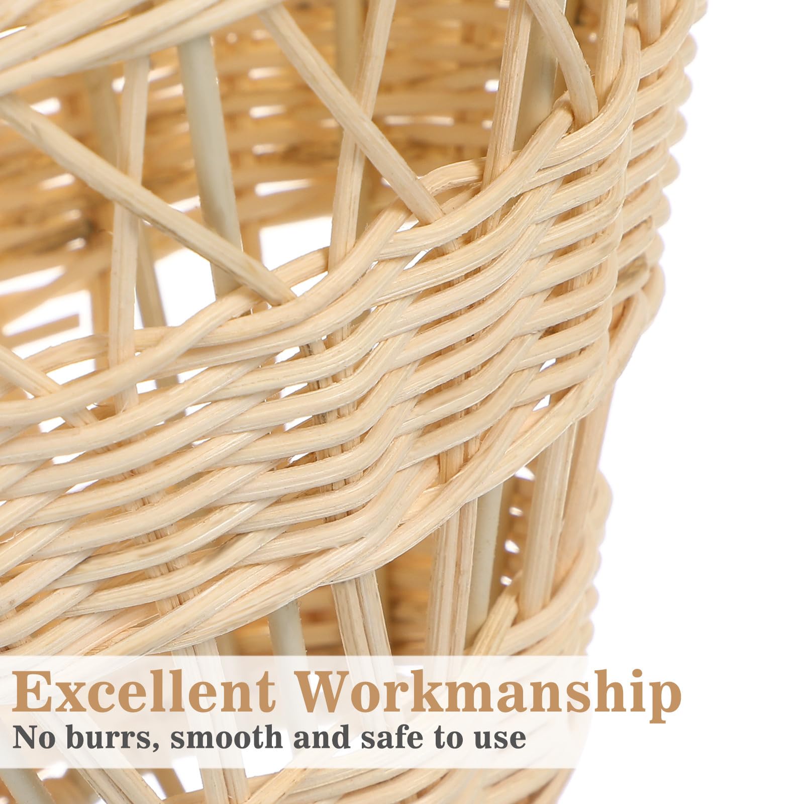 Mongolfiera Natalizia in Rattan, Decorazione da Appendere per Camera Bambini, Raffinata e Delicata, Decorazioni Casa Rattan, per Foto e Stanza