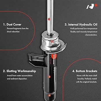 A-Premium Front Strut Assembly Compatible with BMW 325xi